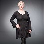 Plus size jurk met V-nek en corset lint Plus size jurk met V-nek en corset lint